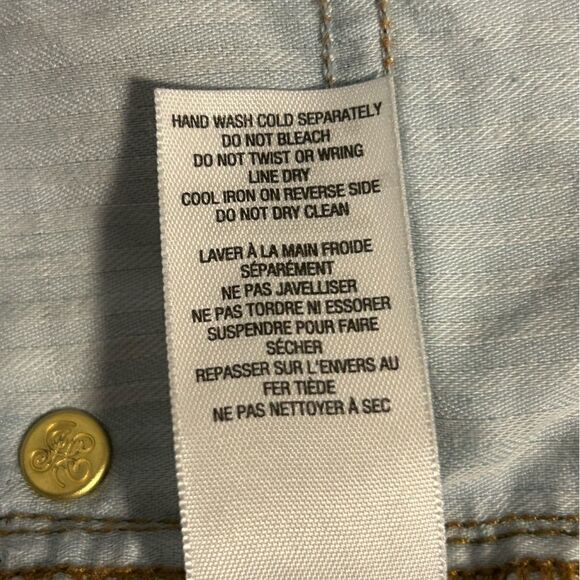 Juicy Couture Distressed Rhinestone Skinny Jeans Blue Size 29 - Picture 13 of 14